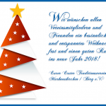 Wir wünschen allen Vereinsmitgliedern und Freunden ein besinnliches und entspanntes Weihnachtsfest und einen guten Rutsch ins neue Jahr 2018! Eurer Erster Traditionsverein Markneukirchen / Berg e.V.