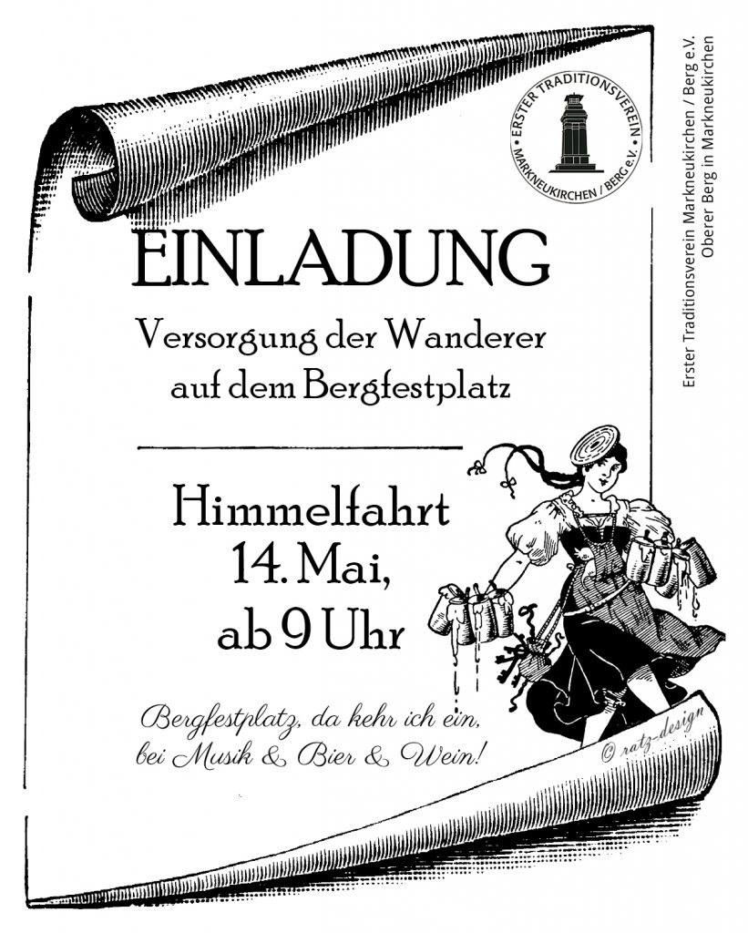Himmelfaht, 14. Mai 2026 - Rast auf dem Bergfestplatz